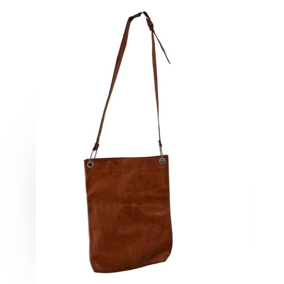 Vintage leather satchel cross body purse - Picture 5 of 5